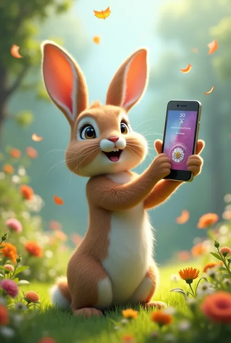 Images 2- Rabbit won a cell phone 

