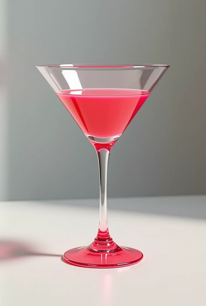 create an image of a martini glass and make the base of the glass a lipstick