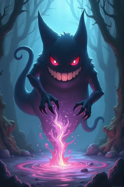 a gengar pulling tussi