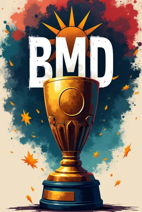 "Create an image with Roblox . Add the text &#39;BMD&#39; in large, bold letters in the middle of the image, overlaying the Roblox logo. Below the text &#39;BMD&#39;, insert an image of the Brasileirão trophy. Make sure the text and cup are clearly visible...