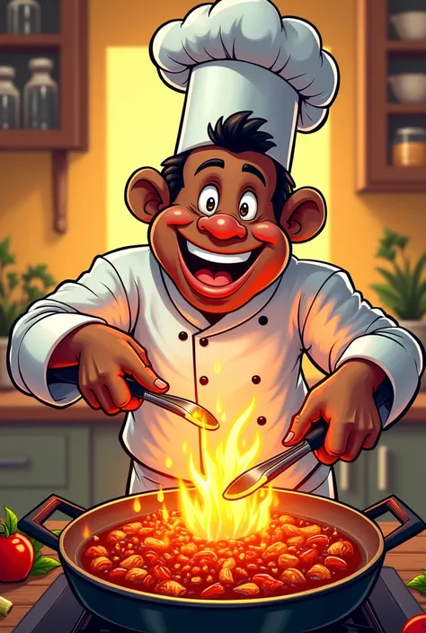 Chef negrito comic hot dot