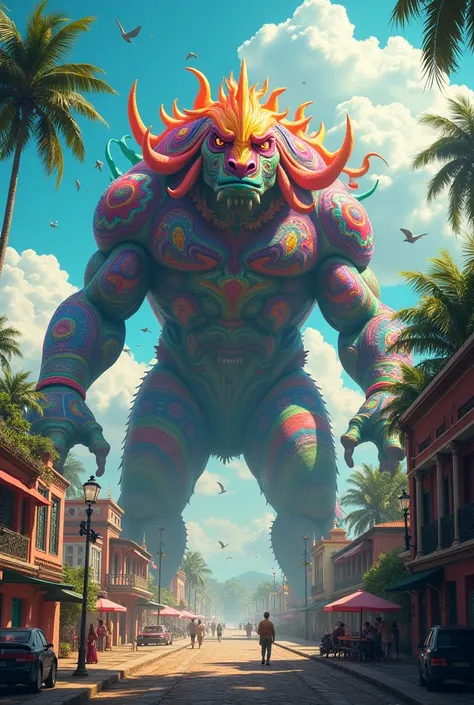 A giant monster with characteristics of the State of Bahia