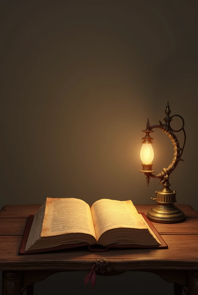  an open book or a lamp, representing knowledge.