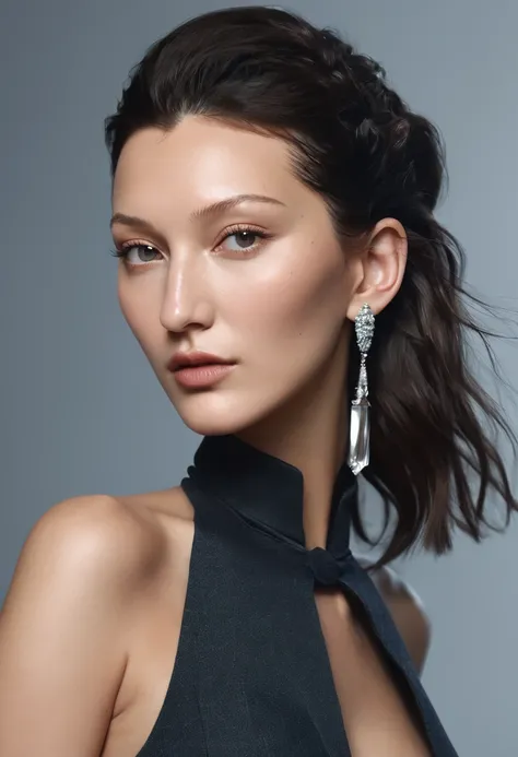 bella hadid, masterpiece, Highest quality, Highest quality, Cinema Lighting, (Volumetric lighting), Very detailed CG unity 8k wallpaper, Concentrated, 8k wallpaper, 4K wallpaper, Very detailed, Ultra-realistic, Realistic, Sharp focus, Absurd, (High resolut...