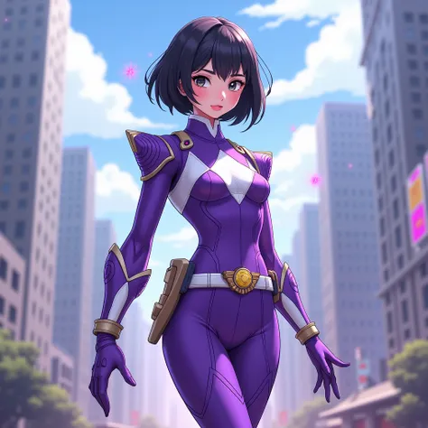 power rangers cute purple female 