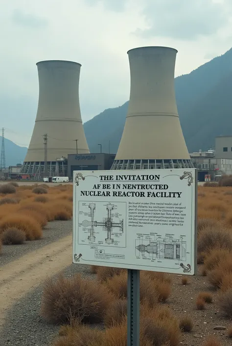 an image that says I invite you to my first nuclear reactor