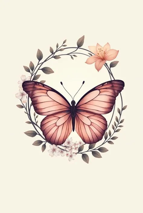 The logo for the flower shop, I want it to be luxurious, like the name of the shop, Blossom, with a butterfly on the logo, and flowers wrapped around the logo like vines, in pastel colors.
