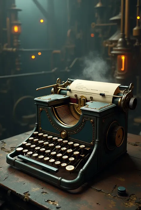 Time machine in a typewriter.