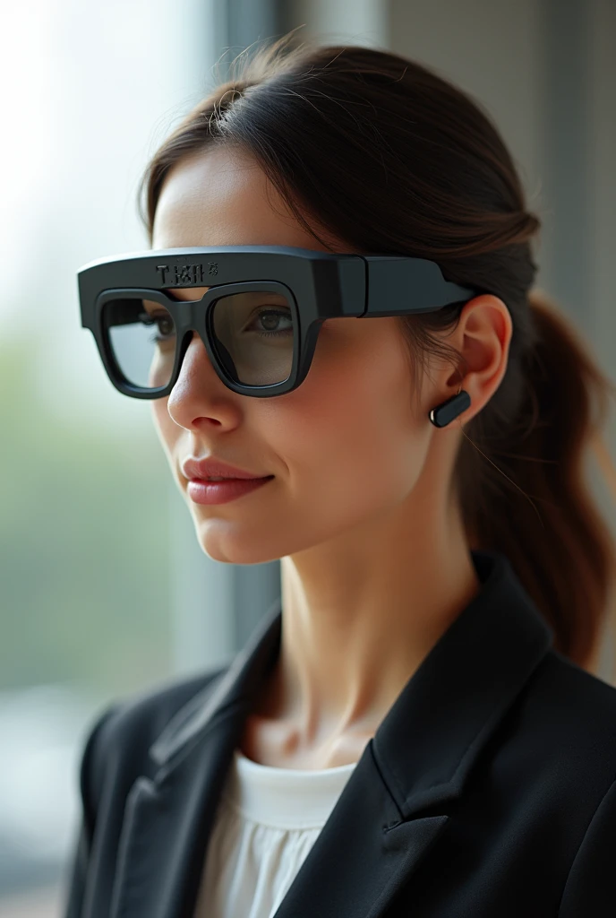 Glasses with removable lenses and micro speakers
