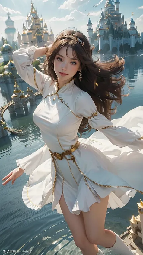 (photo realistic:1.35), masterpiece, best quality, CG, wallpaper, HDR, high quality, high-definition, extremely detailed, 

1girl, (full body shot), 
((body is horizontal)), 
((fly through the sky with my hands outstretched)), 
(hair is fluttering:1.25), (...