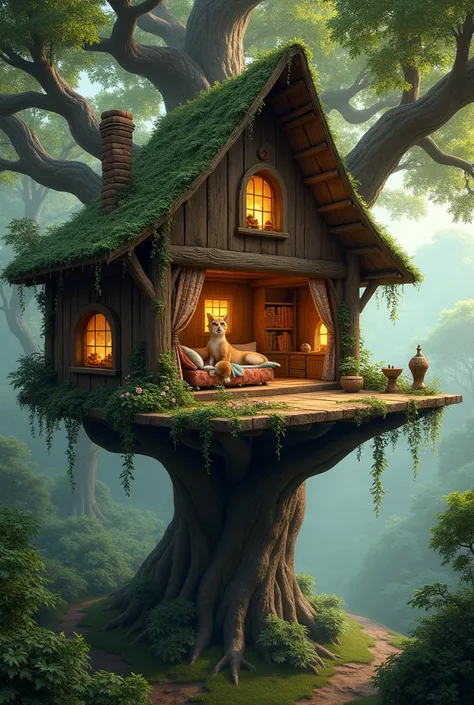 Tree house for taigar
