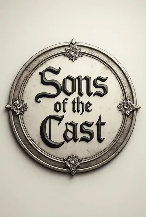 A 2D circle with the Sons of the cast title engraved on it 