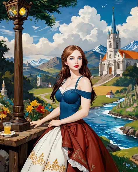 Young Beautiful Princess Bride (Black Hair	Hour Glass Figure	Jessica Green	Adelaide Kane	Molly Quinn	Hyper Large Blue Eyes. BUFF	TONED	FIT	Hyper MUSCULAR. . Hourglass Figure	Large Bust Ultra-Realistic. ) And Prince Groom (Bearded	Michael Seater) Smiling To...