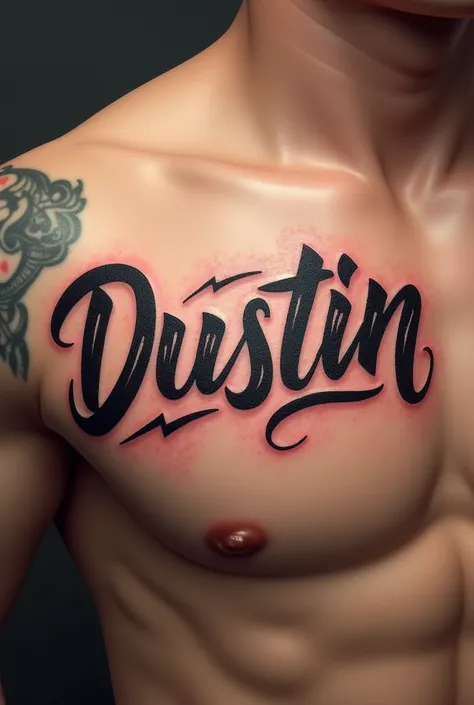 Dustin name tattoo image