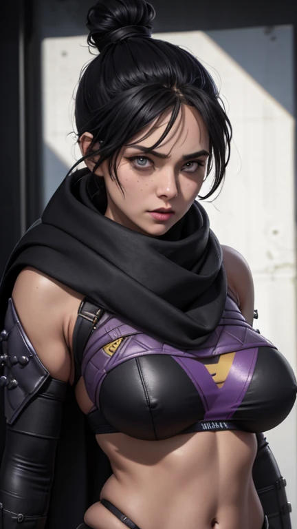 Foto de corpo inteiro, (Highly detailed CG Unity 8k wallpaper),(masterpiece), (highest quality), (super detailed), (Best Illustration),(best shadow), Wraith apex legends, pretty face focus, Masterpiece artwork, best qualityer, kissshotms, 1 girl, natta, Ef...