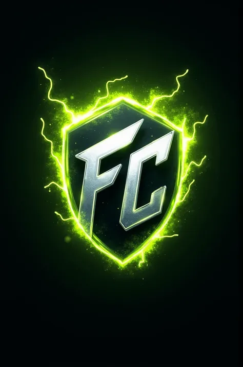 SPARX FC SOCCER LOGO 

LIME GREEN AND SILVER 

with  lime green sparks in the background

