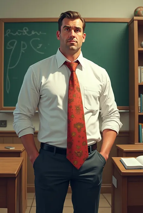 Teacher with super strong tie 