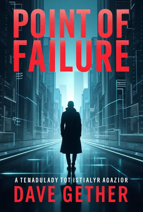 draw a simple book cover , modern for the book " POINT OF FAILURE " tmt