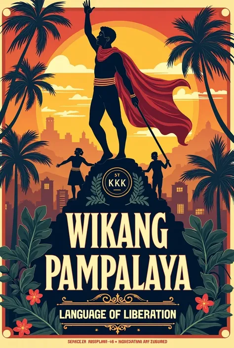 An unique but easy to draw poster that showcases the importance of Filipino Language for country’s independence for the theme of Wikang Pampalaya. KKK KATIPUNAN