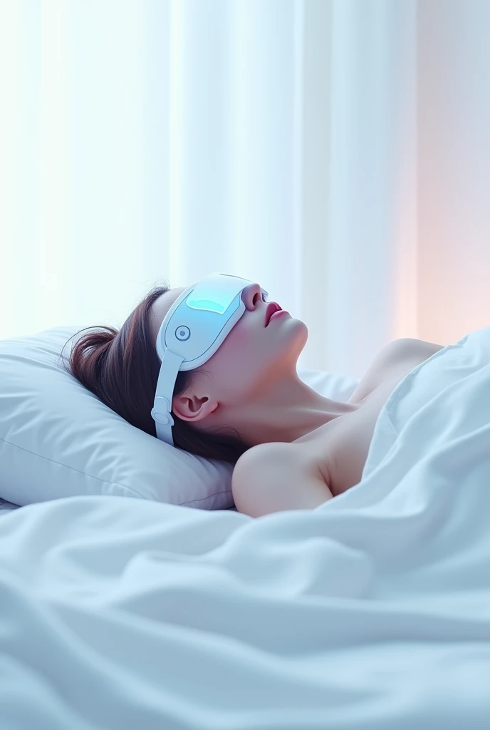 Sleep,Near future,Eye mask,
White background,Please do not draw people