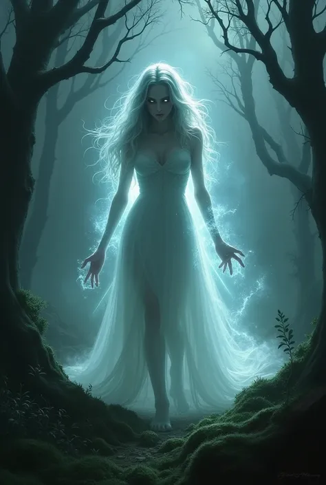 ghost young woman angry someone killed her in forest