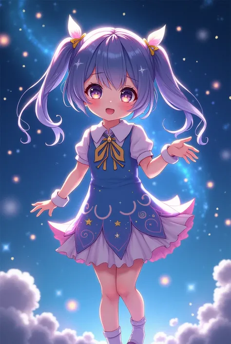 Cartoon anime mini character girl constellation costume
