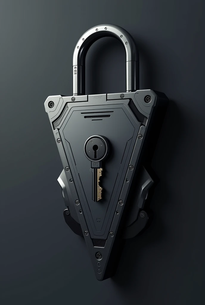 Triangle shape advanced padlock system with a key and keyless