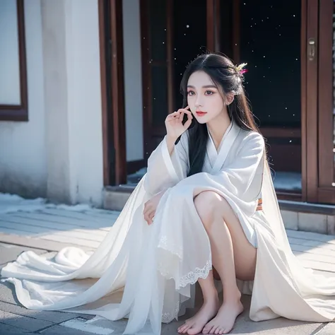 best image quality，very detailed，very high resolution，perfect body proportions，works of top photographers。beautiful hanfu girl，l...