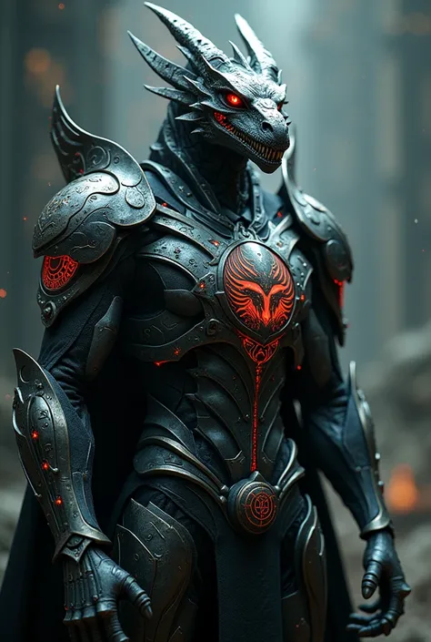 Dragon vampire with shielded suit