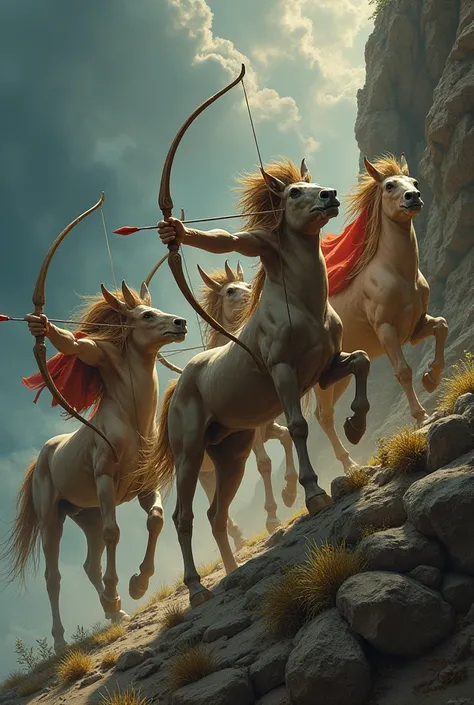 The Centaurs, with bow and arrow, Divine Comedy, Cape Maleas, Mythology,