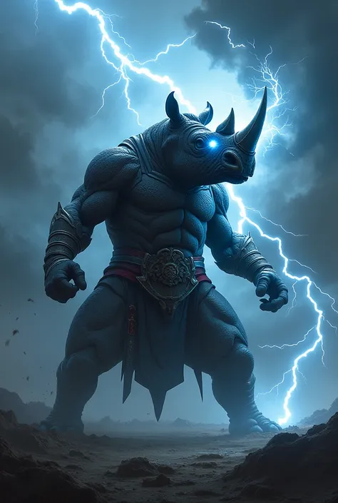 Ninja rhino with lighting power