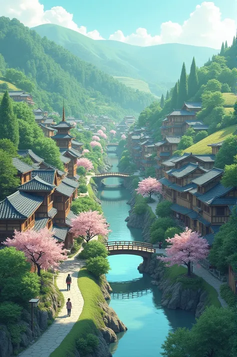 A beautiful japan village