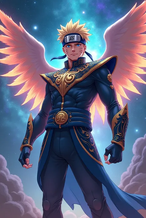 Naruto with the Hypnos armor from Saint Seiya 