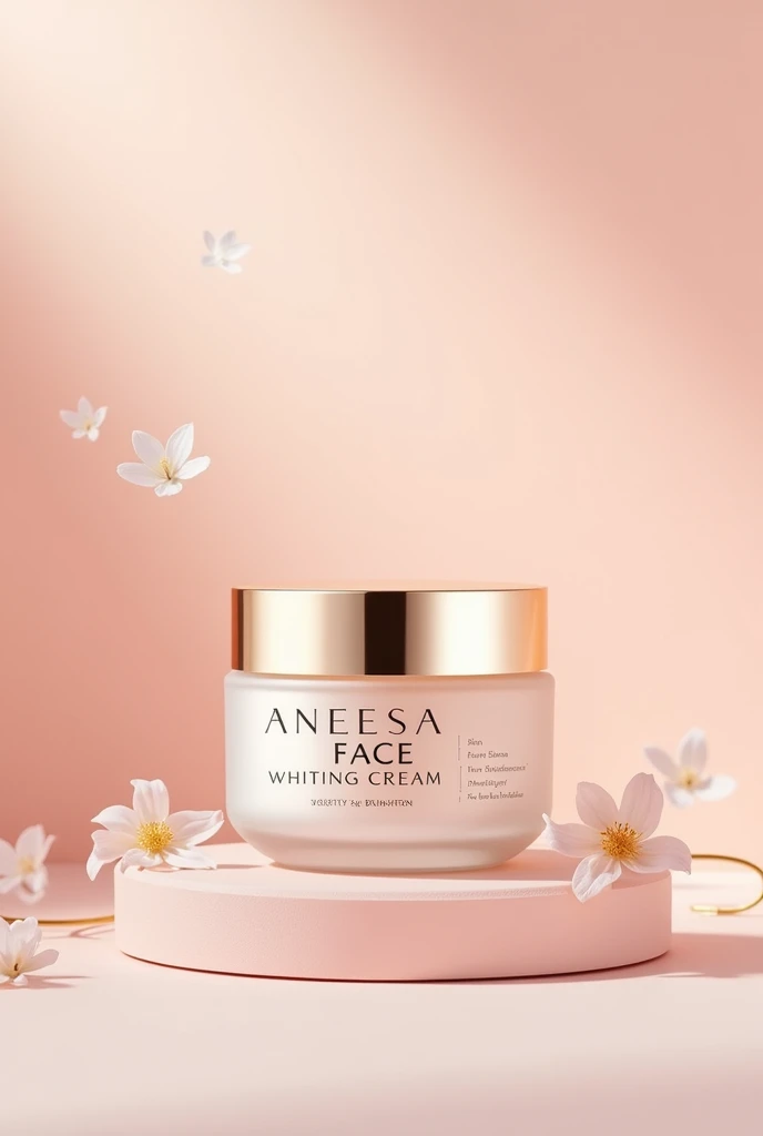 Make an image face cream pack with name of Aneesa Face Whiting cream 