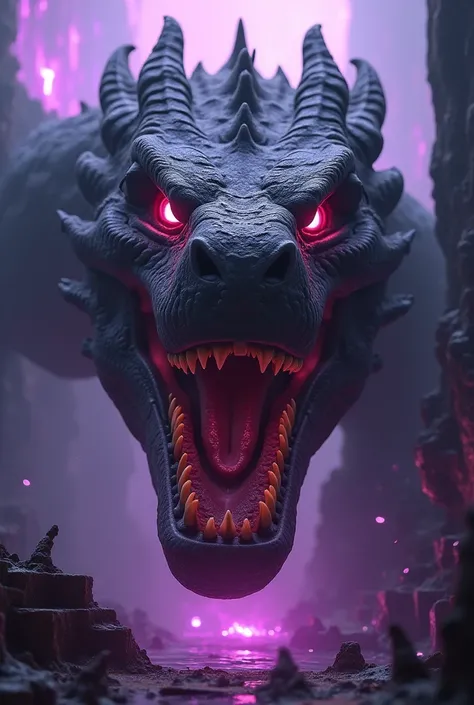 minecraft Ender dragon angry close up face 