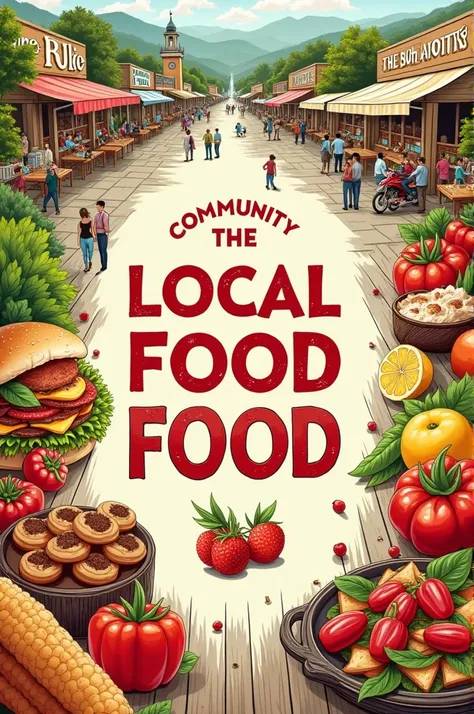 make a poster about local food