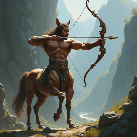 Muscular々The centaur fires an arrow