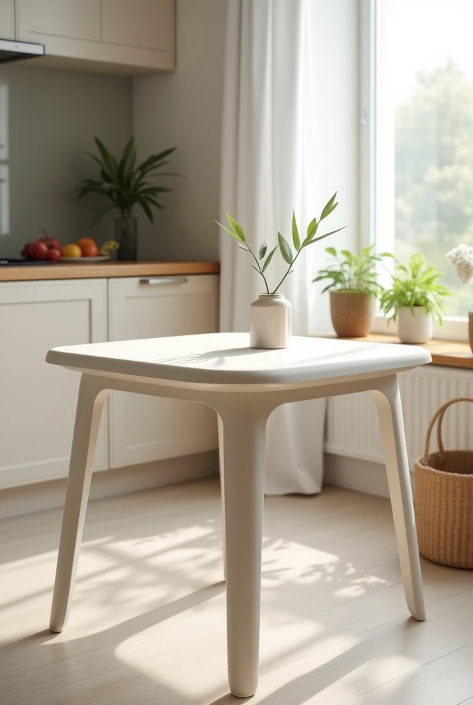 Small plastic dining table