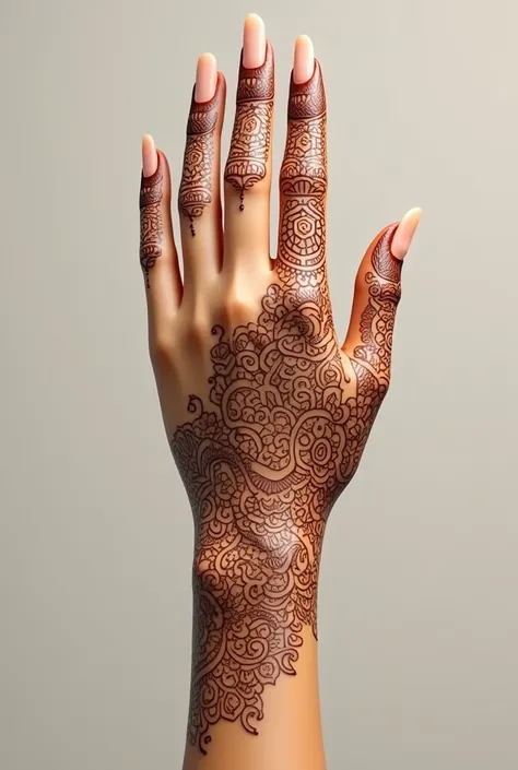 generate more Arabic mehndi design on hand