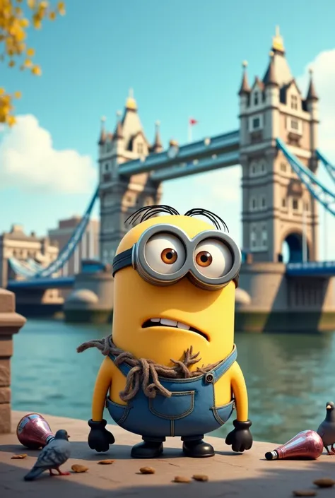 the kevin poor minion at london bridge 