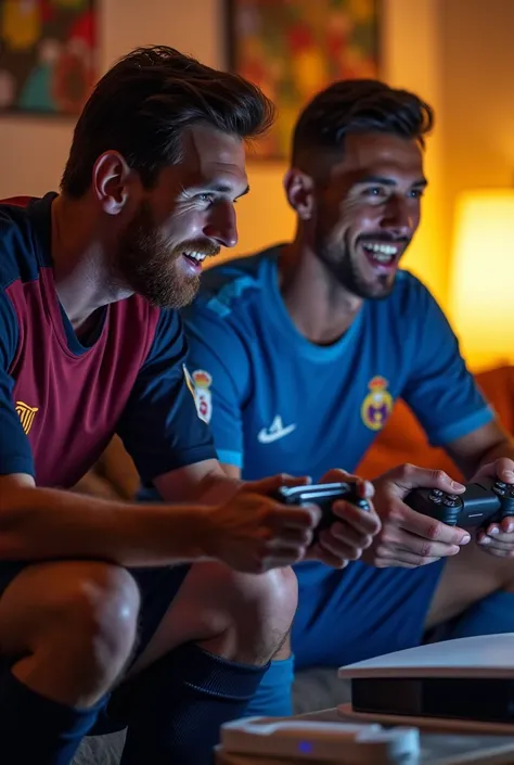 Lionel Messi and Cristiano Ronaldo are playing PS5