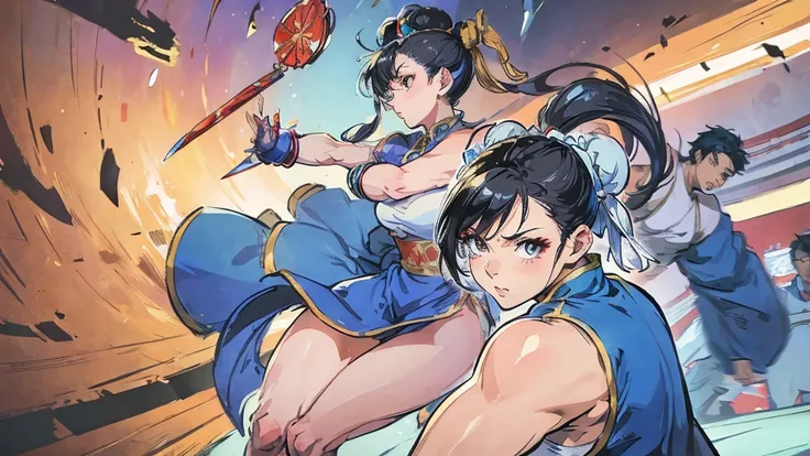 Street Fighter Chun-Li　anime　China dress　human　1 person 　Person big