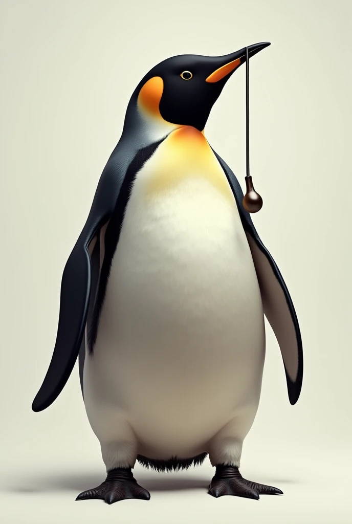 A penguin with a massive penis