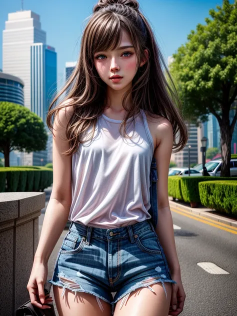 :: body tall girl,masterpiece high-detailed, 8k, hyperrealistic &  hips slim, girl age 12 yearold detailed hyperrealistic
face b...