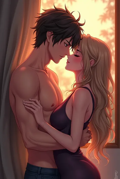 Anime man having sex with anime woman