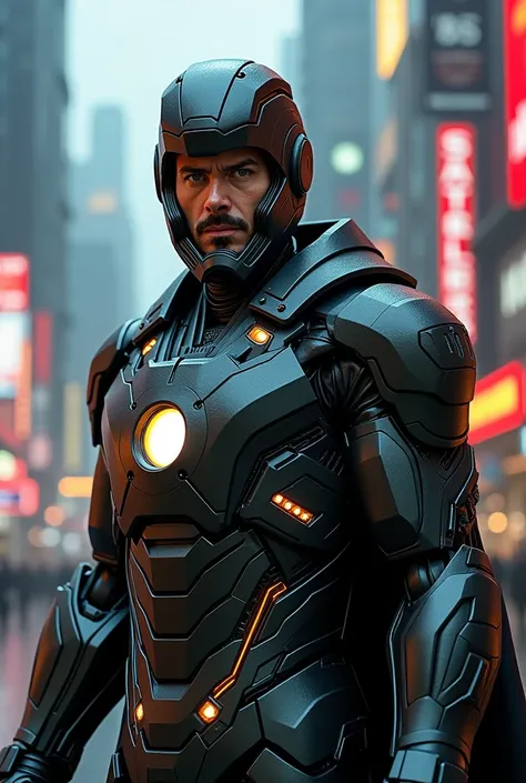 Rdj Dr doom cyber costume iron man 
