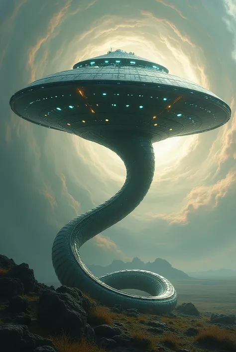 Ufo fused with snake