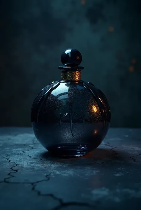 Perfume bottle with dark tones color but not black