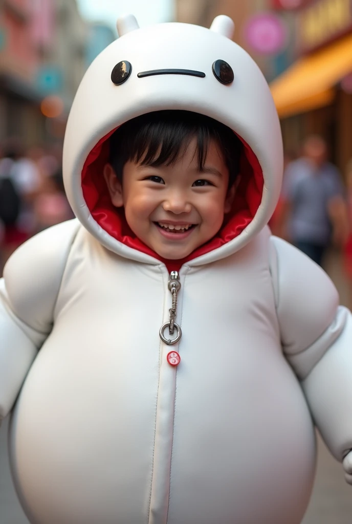  boy dressed in Baymax costume　Show your face