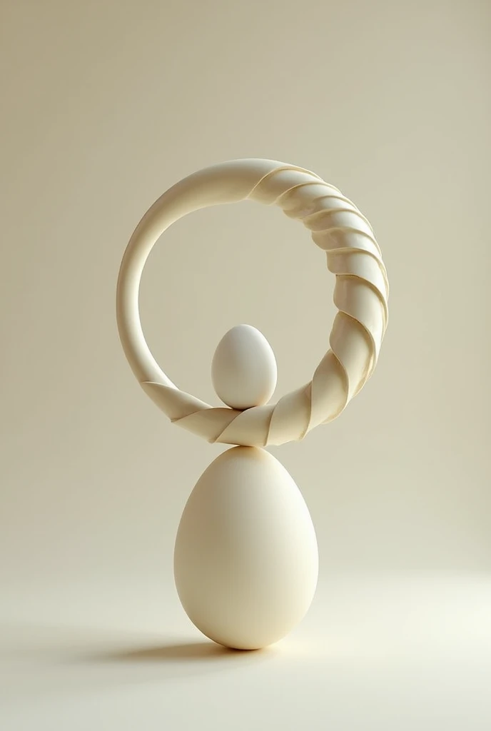 A horn and an egg on it
